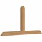 Ekena Millwork Portland Timber Gable Bracket, Western Red Cedar, 96"W x 48"H x 5 1/2"D x 5 1/2"F, 12/12 Pitch GBW096X48X0606POR00SWR - alternate 2